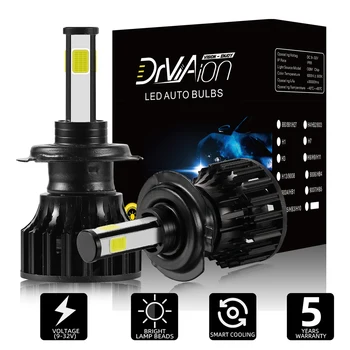 

2x LED H7 Car Headlight Bulbs H7 H1 H4 Hi-Lo Beam Automobile Led Headlamp Car Light 12V 24V 9005 HB3 9006 HB4 Fog Lights 16000Lm