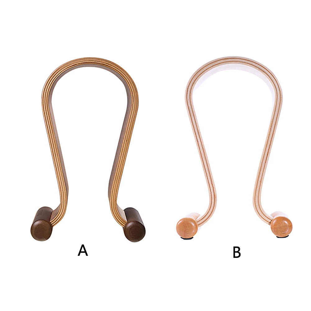 Universal Hanger Non Slip Display Storage Headphone Holder Stand U Shaped Home Decoration Accessories Wooden Desk Office