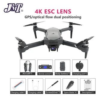 

JMT GPS Drone K20 Brushless Motor 5G Wifi FPV 4K Dual Camera ESC Professional Foldable RC Drone 25 Mins Flight Toys VS SG907