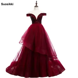 Бисерное платье для выпускного 2019 V образным вырезом розовый высокое Разделение шелковое платье, свадебное платье, вечернее платье без