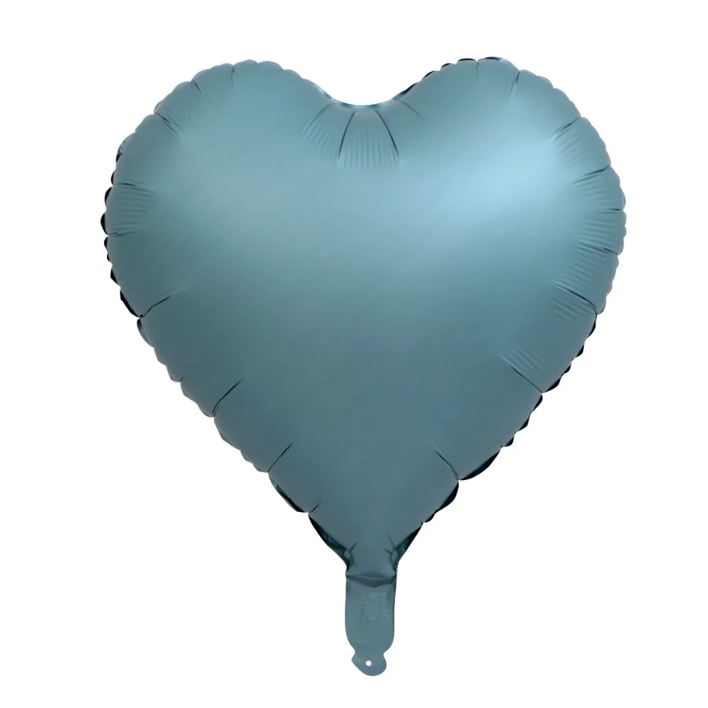 金属色银灰桃心