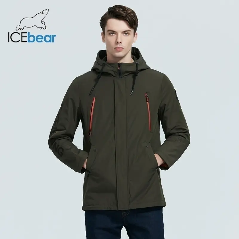 ICEbear 2021 New мужская куртка качества мужское пальто с капюшоном повседневная одежда