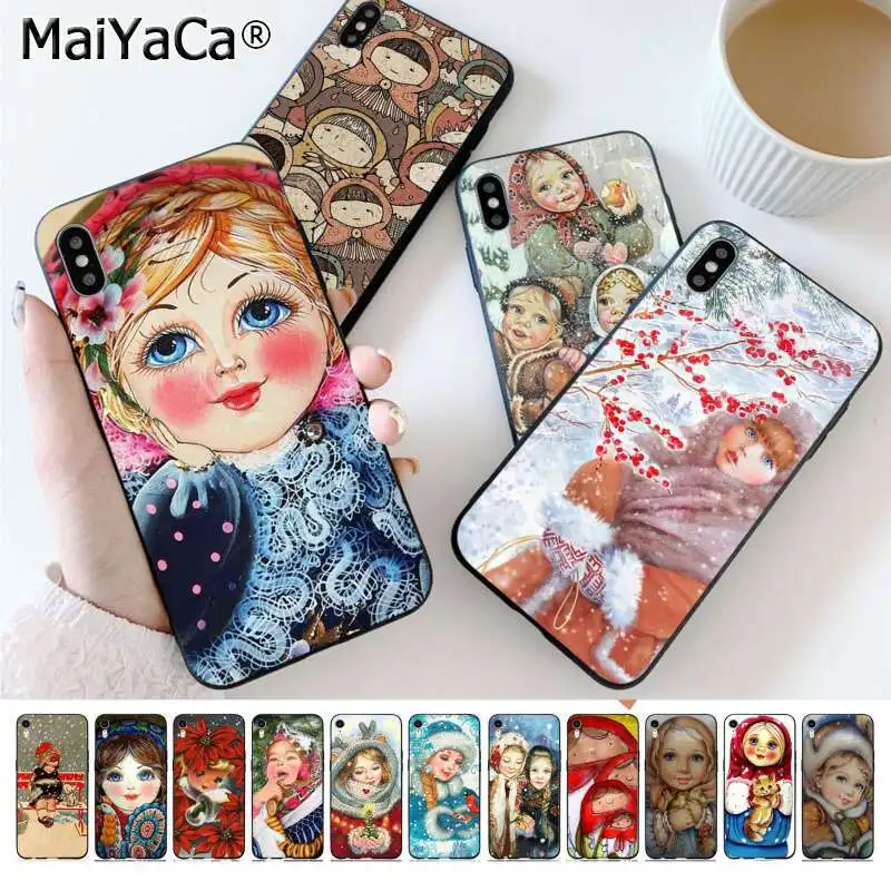 

MaiYaCa Russian matryoshka Dolls Custom Photo fundas Phone Case for Apple iphone 11 pro 8 7 66S Plus X XS MAX 5S SE XR Cases