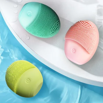 

MINI Electric Facial Cleansing Massage Instrument Silicone Sonic Face Cleaner Deep Cleaning Skin Massager Face Cleansing Device