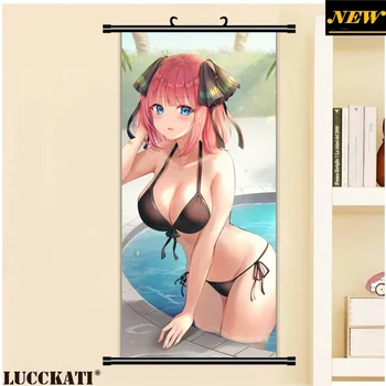 

5-toubun Gotoubun Go-Toubun no Hanayome Nakano Nino breasts sexy loli cameltoe cartoon anime wall scroll poster canvas painting