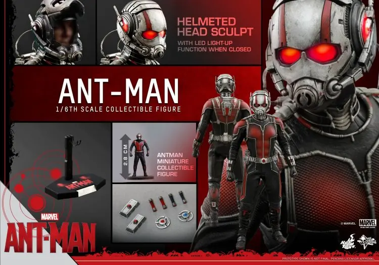 

HT Hot Toys MMS308 1/6 AntMan 1.0 Collection Action Figure for Fans Holiday Gift