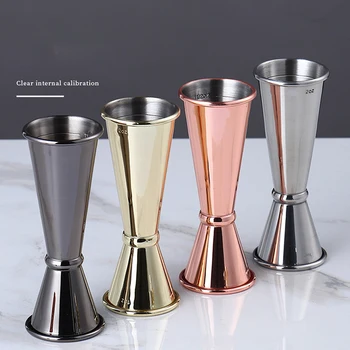 

Stainless Steel Cocktail Scale Cup Bar Accessories Kitchen Double Head Measuring Cups Bartending Measuring Cup For Bar Jigger