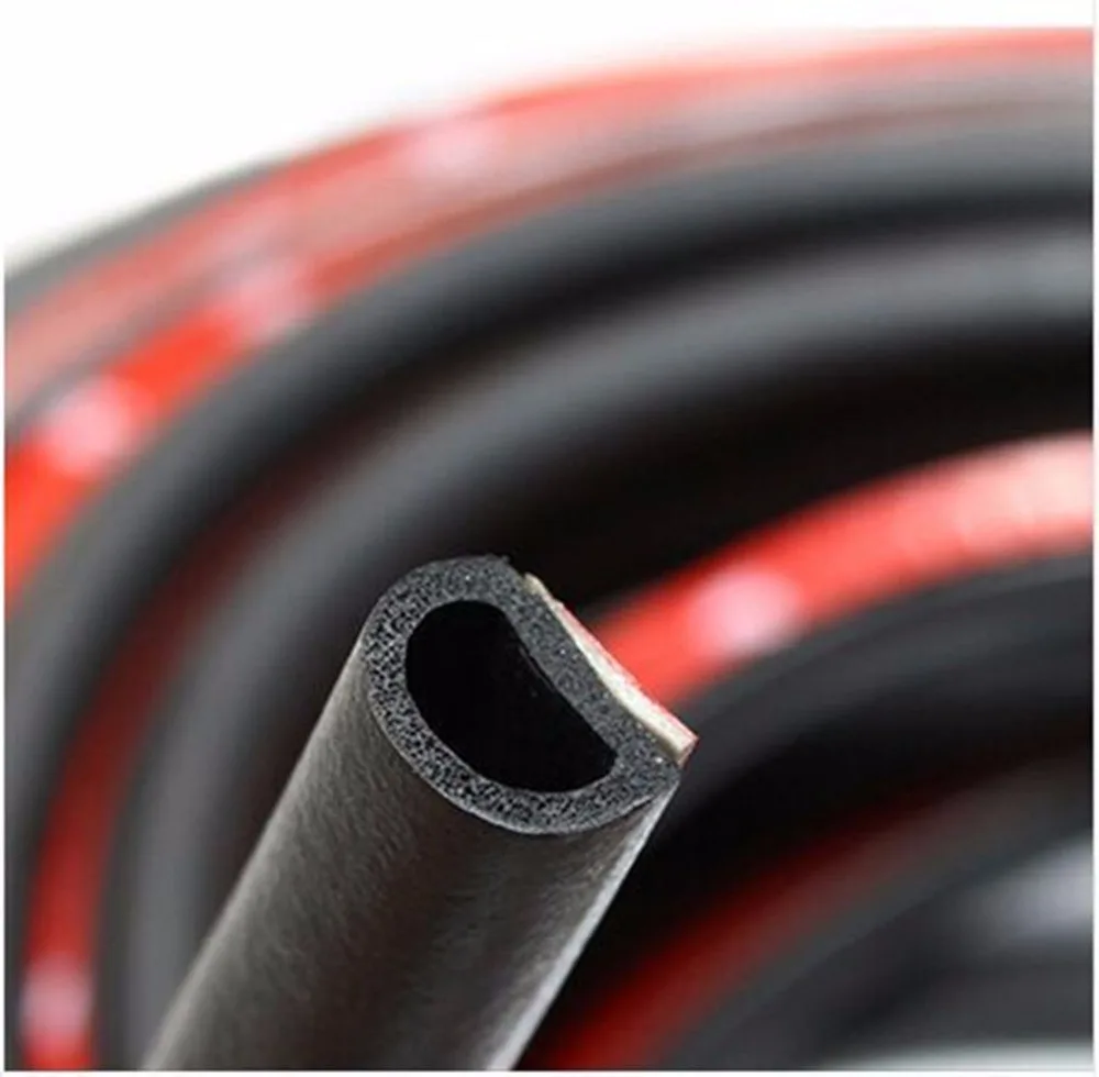 Small D 4M Adhesive Car Rubber Seal Strip Rubber Insulation Strips Sealing Strip Sound Insulation Door Seal Car Accessories (1)