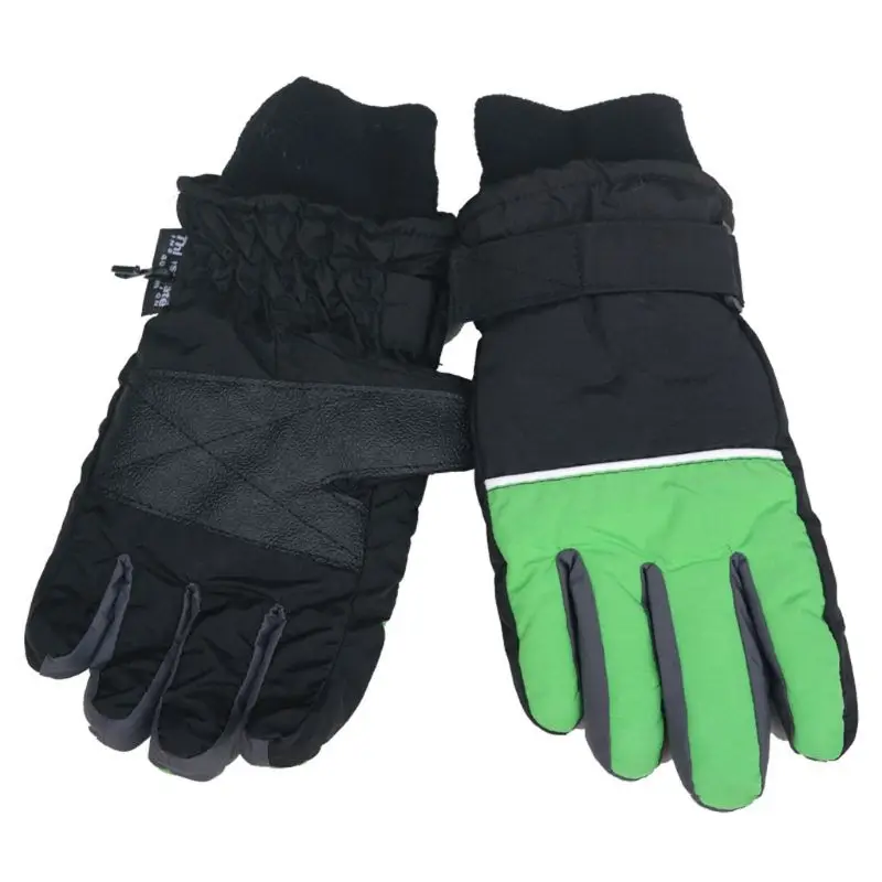 Детские лыжные перчатки, зимние теплые водонепроницаемые ветрозащитные зимние перчатки для мальчиков и девочек, лыжные перчатки для велоспорта, альпинизма