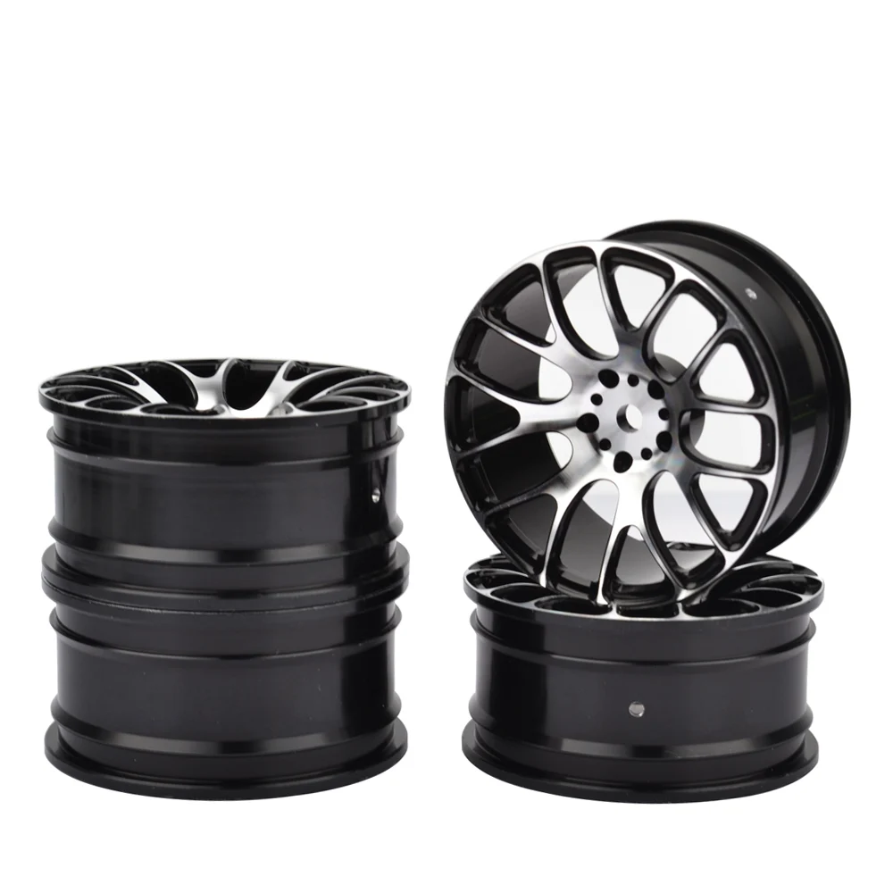 Details about   4pcs RC 1/10 Aluminium Alloy Wheels Rims Fit 1:10 Drift On-road touring Tire