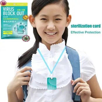 

Air Sterilization Card Disinfection Sterilization Lanyard Protection Card Microbe Eliminating Tool School Outdood Supplies