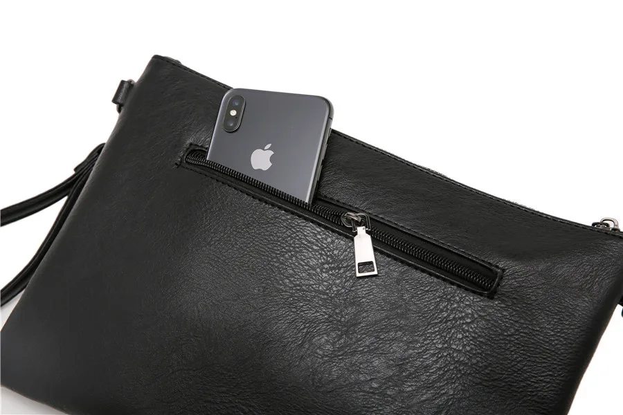 Popular, simple men's handbags, fashion leather handbags, new fashion men