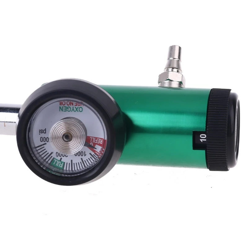 DISS/Barb 3000psi CGA540 Oxygen Pressure Regulator Oxygen Inhaler Flowmeter Cylinder Flow Meter for Hospital Clinics A0KF flow meter