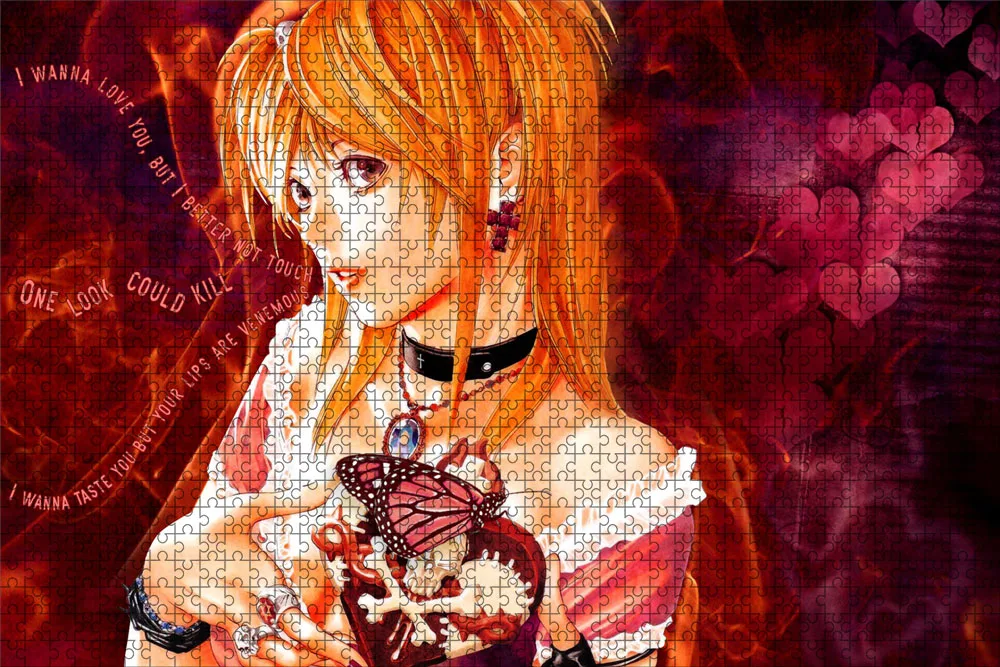 500 Piece Japanese Anime Death Note Puzzles Wooden Yagami Light Puzzles For Adults Children Educational Toys Gifts