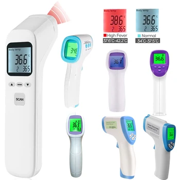

Non-contact Handheld IR Infrared Thermometer LCD Display Support ℃/℉ Conversion High Temperature Warning for Baby Kids Adults