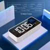 Bedside Wake Up Digital Mirror Led Music Alarm Clock with Snooze Temperature Thermometer Acoustic Voice Control Backlight ► Photo 3/6