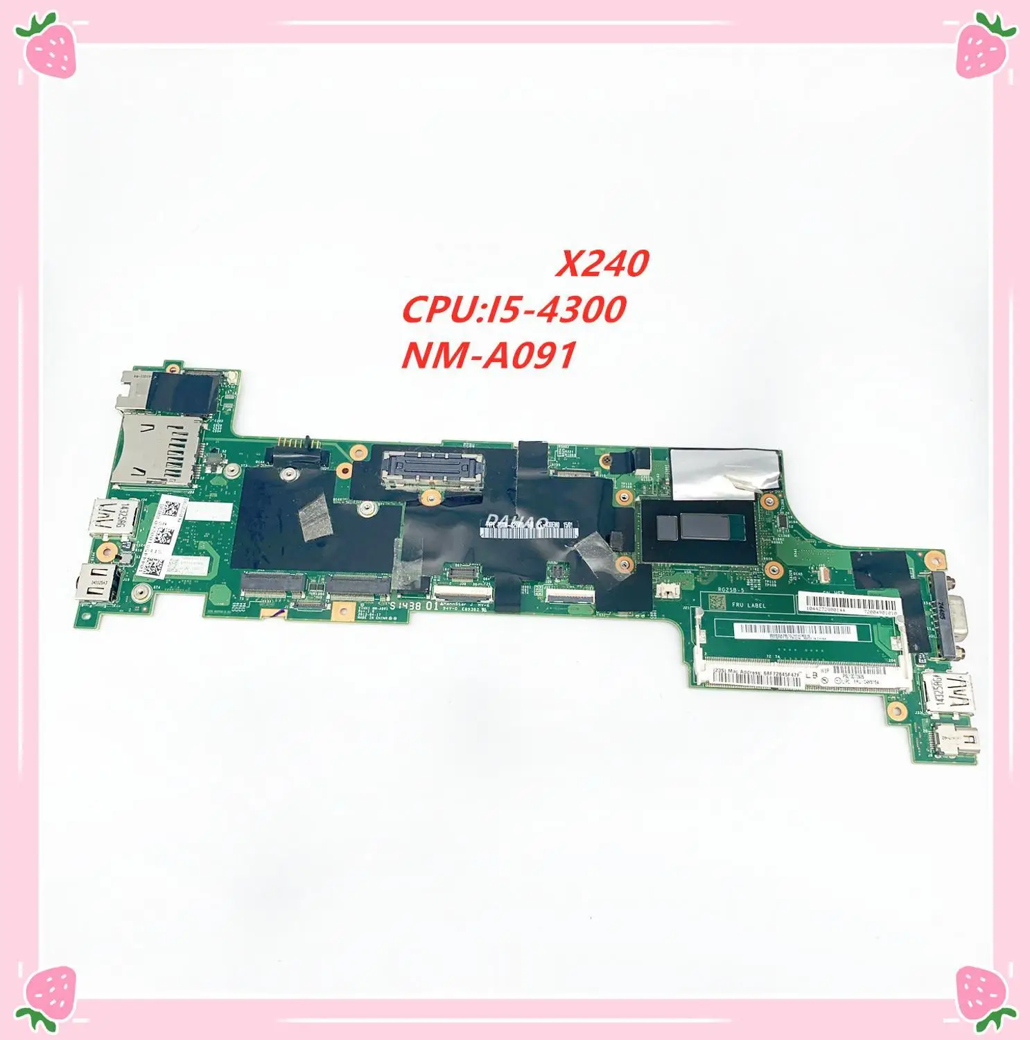 NM A091 для ноутбука Lenovo Thinkpad X240 материнская плата с i5 4300U DDR3 100% работает FRU 04X5148 04X5149