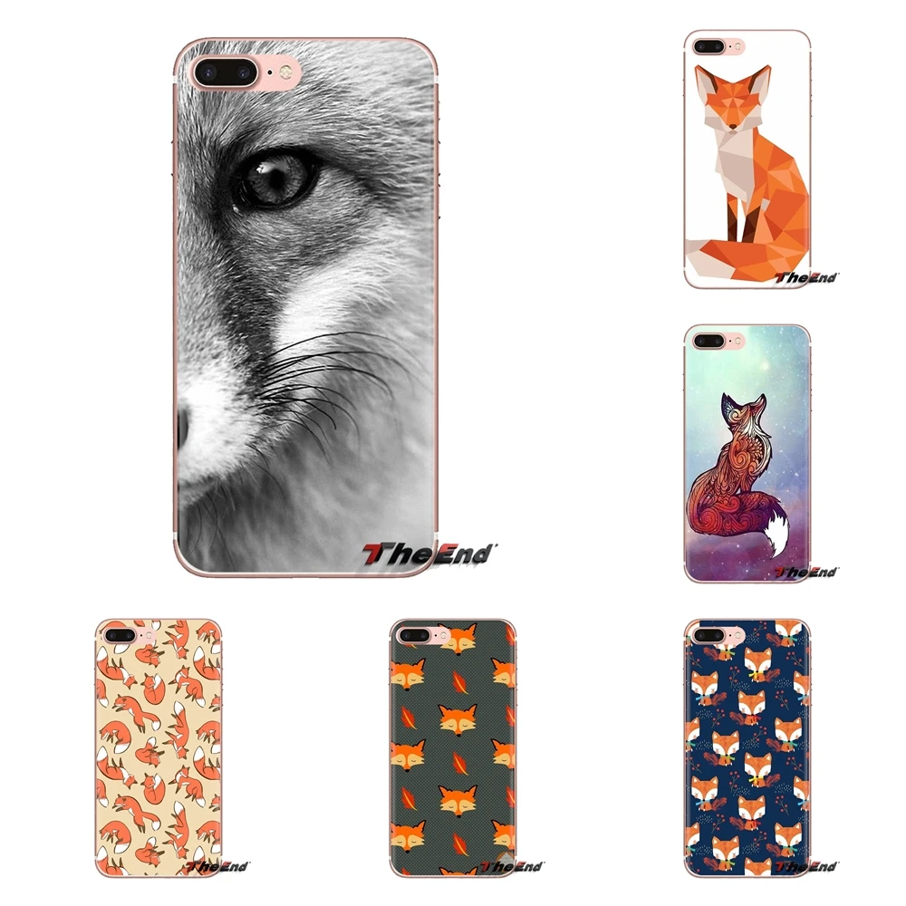 Phone Shell Cases Animal More Cute Fox cat For Samsung Galaxy S2 S3 S4 S5 MINI S6 S7 edge S8 S9 Plus Note 2 3 4 5 8 Coque Fundas |