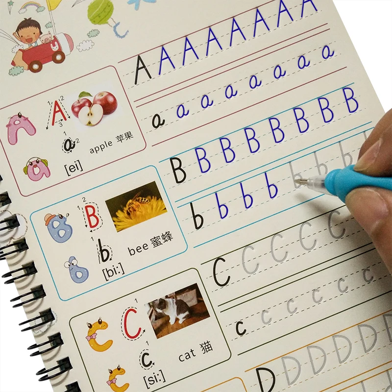 26 English letters Chinese Calligraphy copybook for Kid Children kindergarten Exercises Calligraphy - 4000231456498 26 English letters Chinese Calligraphy copybook for Kid Children kindergarten Exercises Calligraphy - 4000231456498