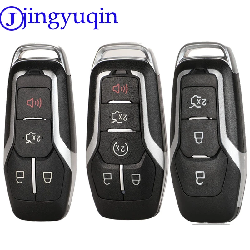 Чехол для ключей jingyuqin 5ps 5 кнопок чехол Ford Edge Explorer Fusion 2015 2016 2017 M3N A2C31243300|Ключ от