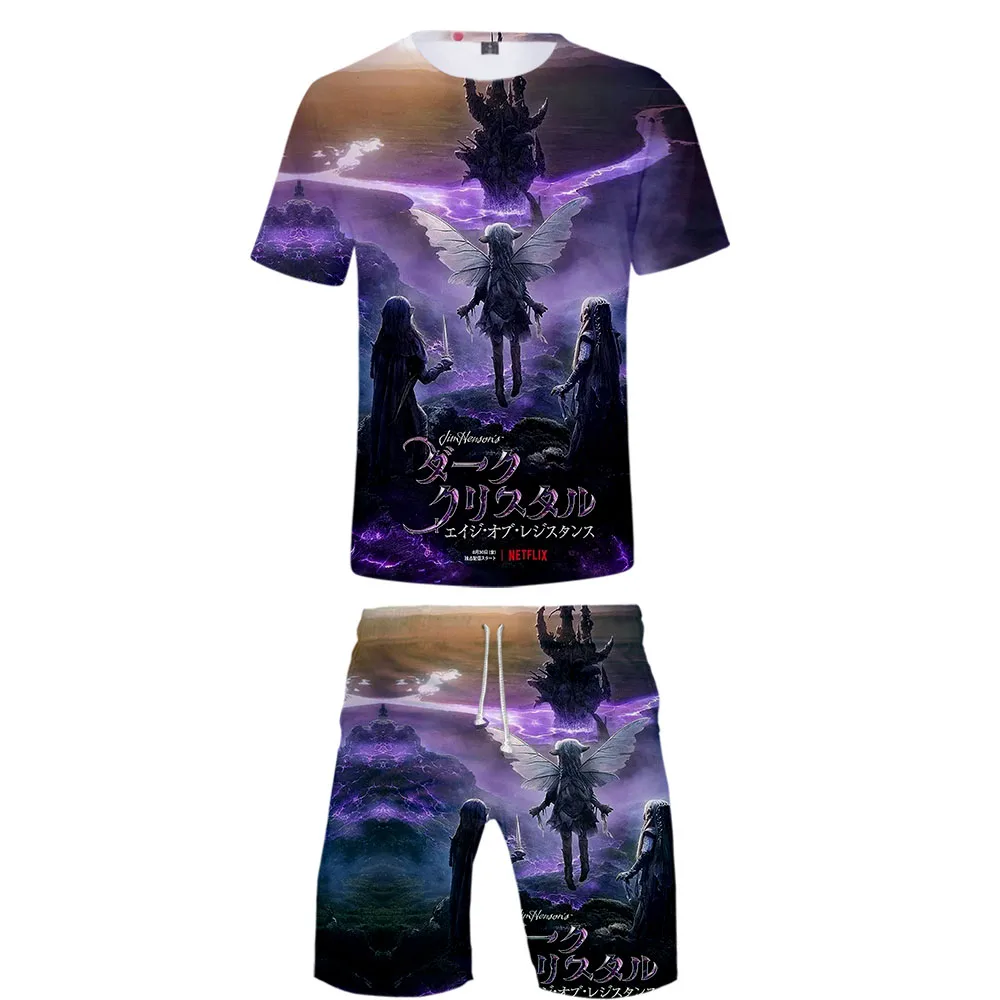 

The Dark Crystal: Age of Resistance TV Series 3D Cool Fashion Style Streetwear two piece O-neck tshirt+shorts Men's Harajuku Set