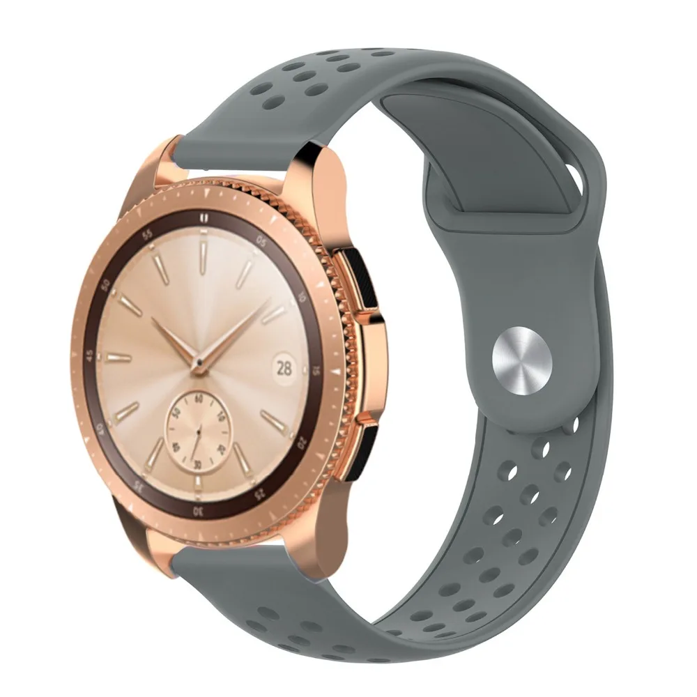 Силиконовый ремешок для samsung Galaxy Watch 42 мм/gear s2 для Huami Amazfit GTR 42 мм/GTS Sport 20 мм смарт-браслет ремешок для часов