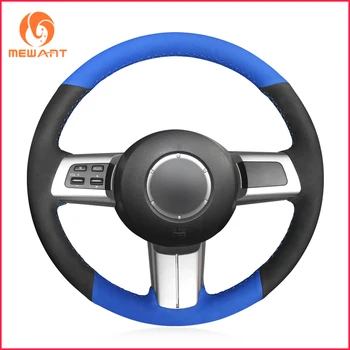 

MEWANT Black Blue Suede Steering Wheel Cover for Mazda MX-5 Miata 2009-2013 RX-8 2009-2013 CX-7 2007-2009 Accessories