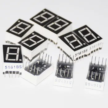 

10Pcs 1digit 7segment 0.56inch Common Anode Cathode Display 0.56 LED 7 Segment Number Display 1Bit 0.56" Red LED Display Digital