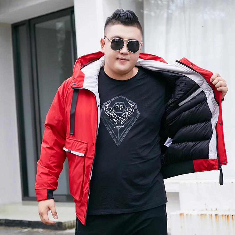 Winter Long Parkas Men Cotton Padded Brand Clothing Fashion Casual Slim Thick Warm Mens Coats Fur Hooded Overcoats Male Clothes - Цвет: 2