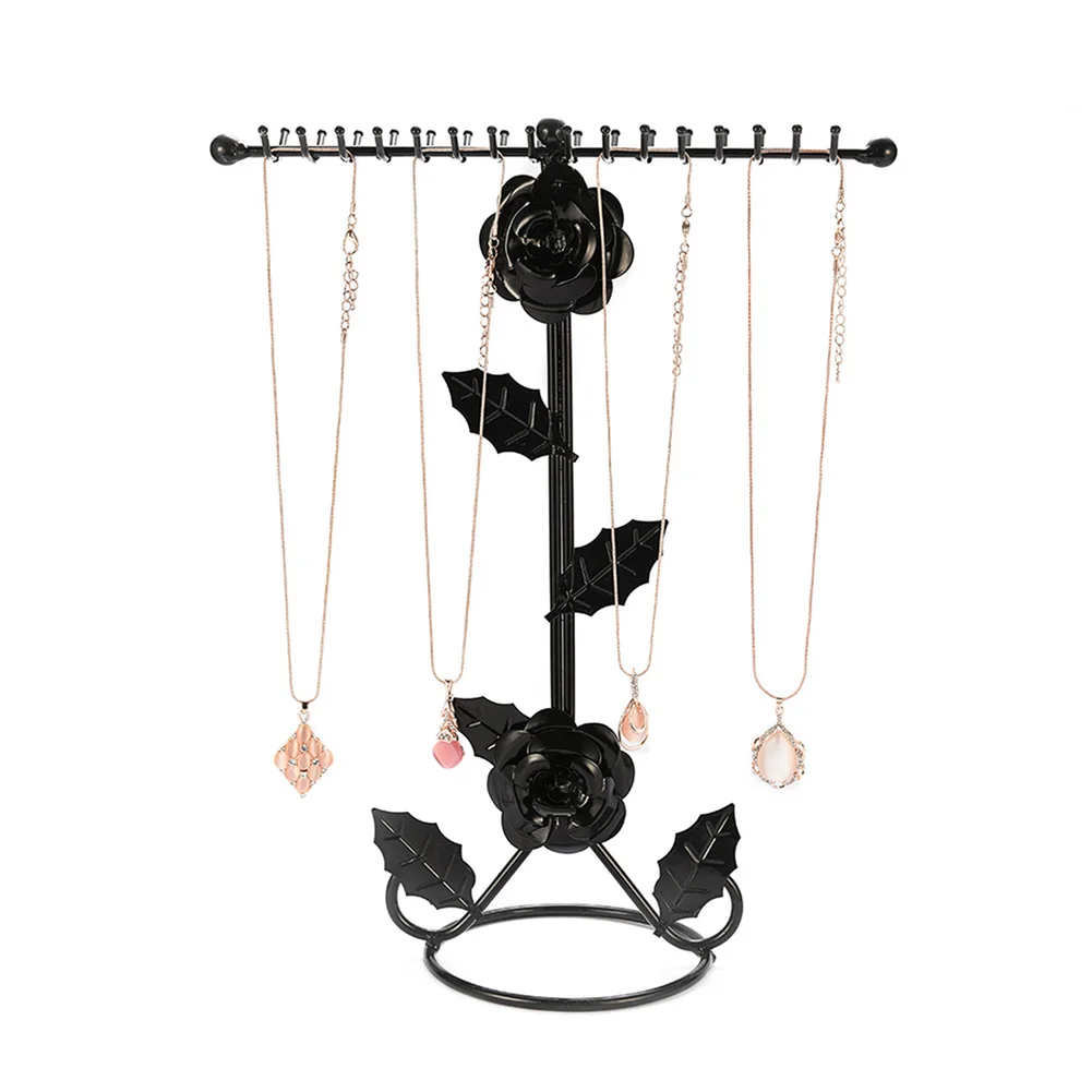 Home and Living Organizer Jewelry Holder Earring Stand with Hooks Metal Earring Rack