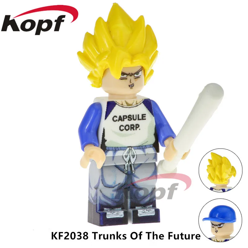 20 шт. KF995 Dragon Ball Z строительные блоки verрот Android 18 Goku Yadra идеальный сотовый кирпич образование в цифрах игрушки для детей - Цвет: KF2038 20Pcs No Box