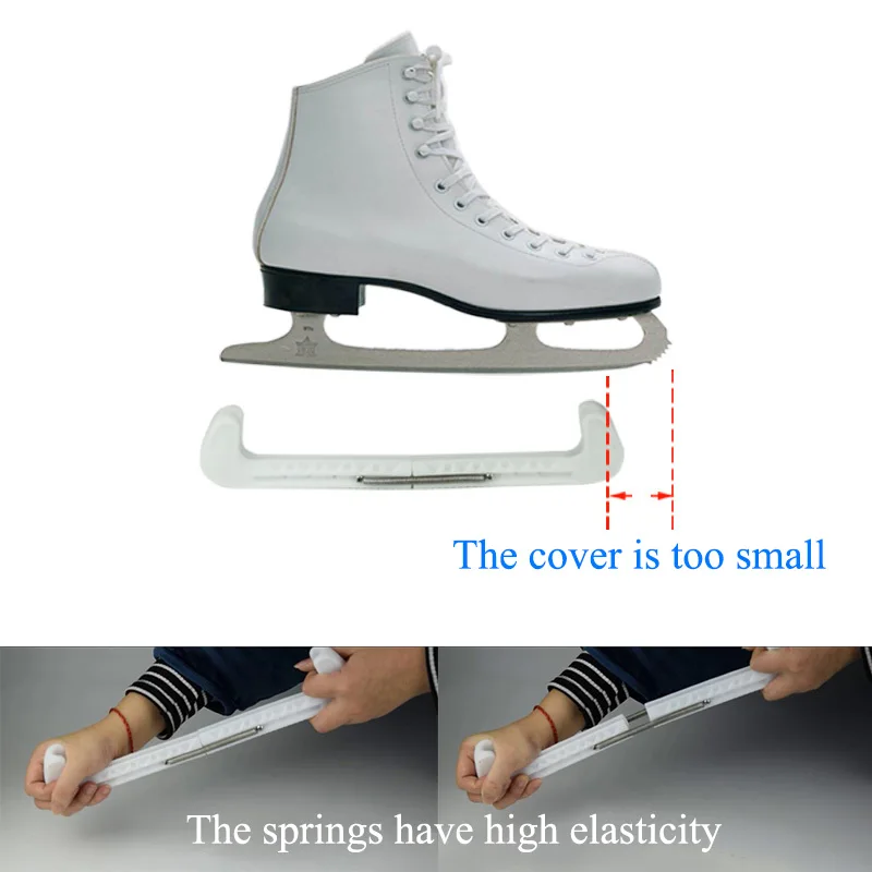 1 пара скейт обувь корпус и жало Защитный протектор с регулируемой весной Хоккей обувь