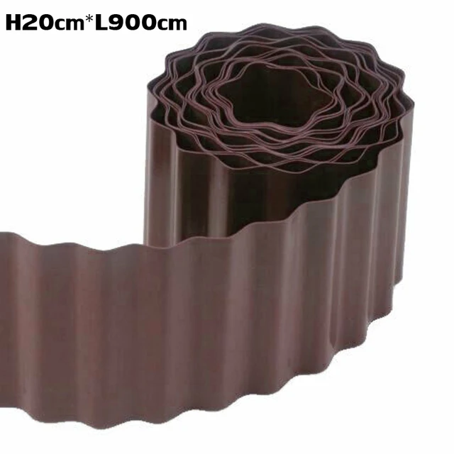 Műanyag Gyep Szegély Széle Kerti Fű Kerítés Fali Autópálya Tekercs Út Hajtás