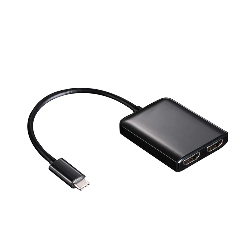 Адаптер концентратор Ouhaobin USB C адаптер типа 3 1 DP HDMI кабель Type с двойным дисплеем