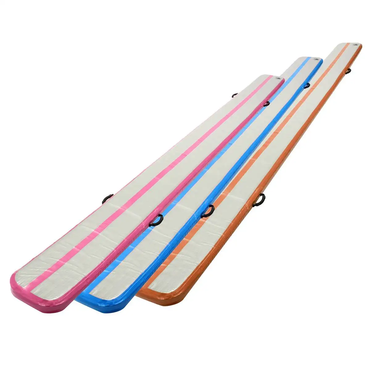 5x0.4m Inflatable Gymnastics Tumbling Air Track Floor Trampoline Electric Air Pump for Home Use/Training/Cheerleading/Beach