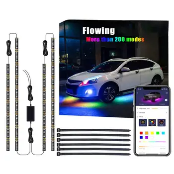 

Bluetooth Colorful Car Under LED Light Ornament Smart App Control LED Lights Decoration Waterproof Atmosphere Lamp Universal 12V
