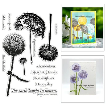 

2020 New Plant Tree Flowers Embossing Metal Cutting Dies and Transparent Stamps For Decoration Greeting Card Paper Scrapbooking