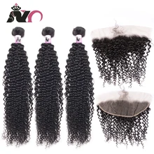 Special Price NY Kinky Curly Bundles With Frontal Indian 3 Bundles Weave With 13*4 Lace Closure Natural Color Non-Remy Human Hair Extension Special Price NY Kinky Curly Bundles With Frontal Indian 3 Bundles Weave With 13*4 Lace Closure Natural Color Non-Remy Human Hair Extension