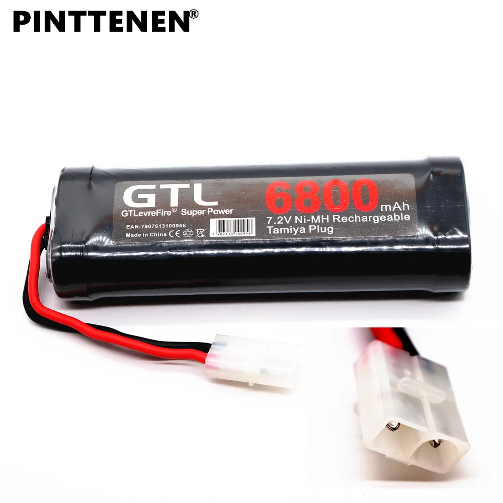 El Nuevo Gran capacidad de la batera de NiMH 6800 mAh 7,2 V es adecuado para RC Camin off-road tanque buque Baterias Gris super