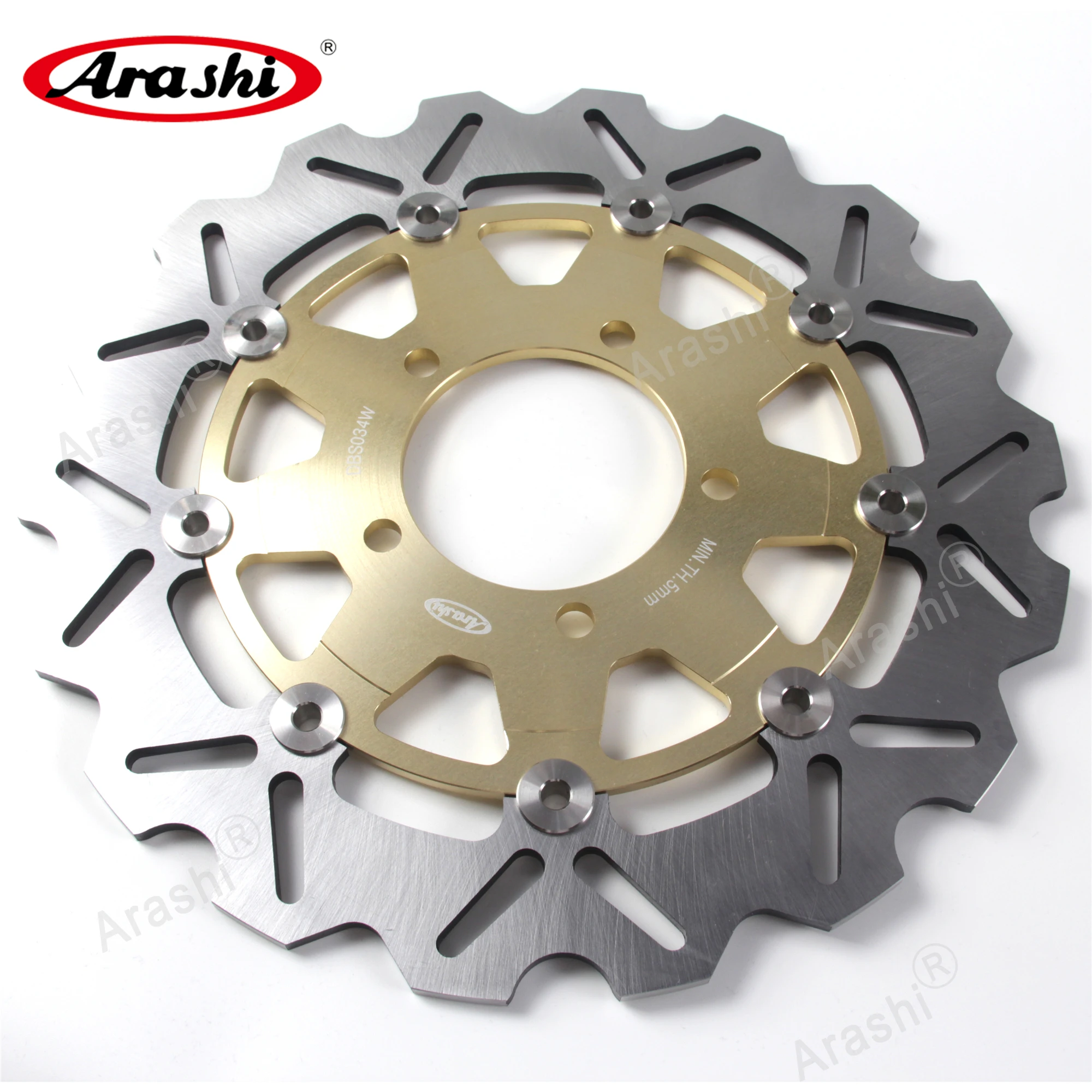 Араши передний тормозной диск для KAWASAKI Z ABS 750 2007 2012 CNC Тормозные диски роторы Z750 2008