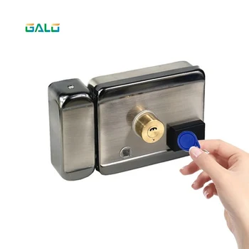 

Brand installed battery electric control lock free wiring access control motor lock mute lock