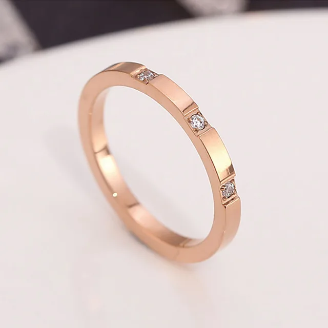 1MM Thin Titanium Steel Silver color Couple Ring Simple Fashion Rose Gold Color Finger Ring For Women and Men mens gifts 11