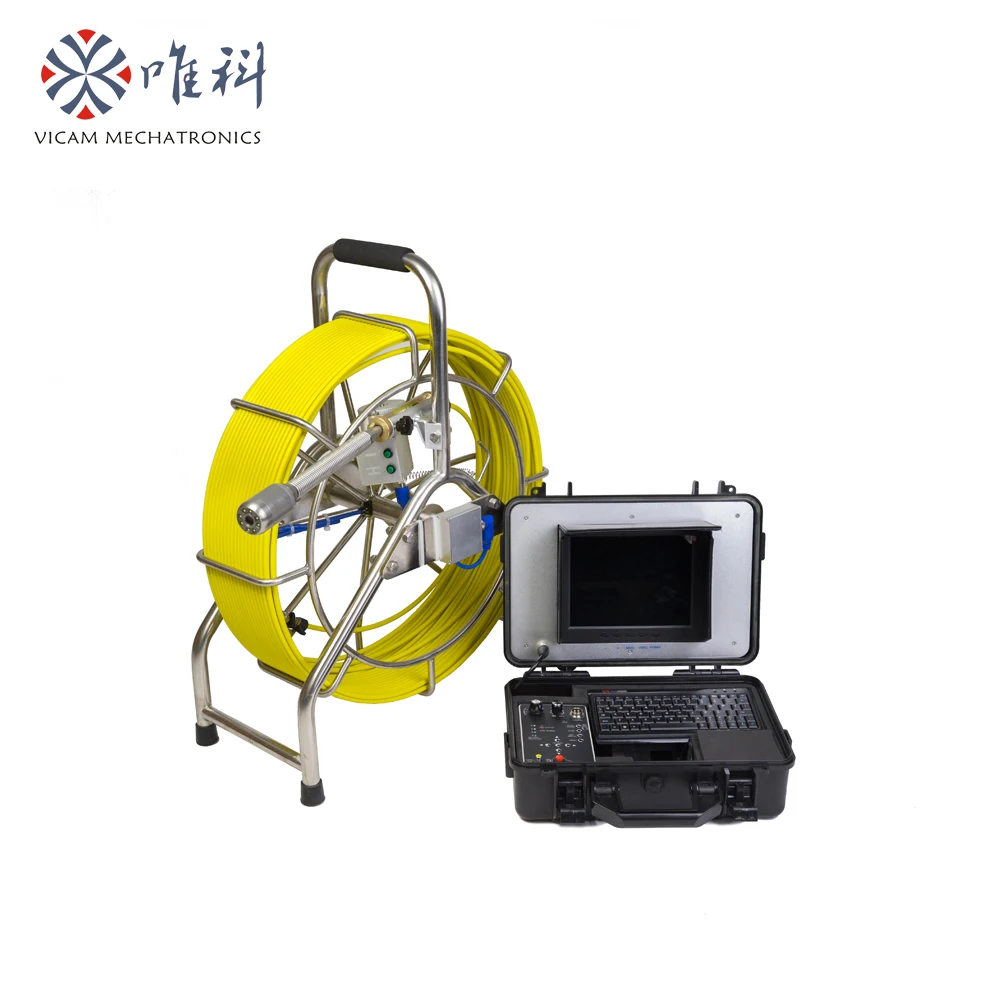 

Vicam Dia.40mm Self-leveling Inspection Camera 60m Underwater Well Pipe Inspection Camera With HD DVR