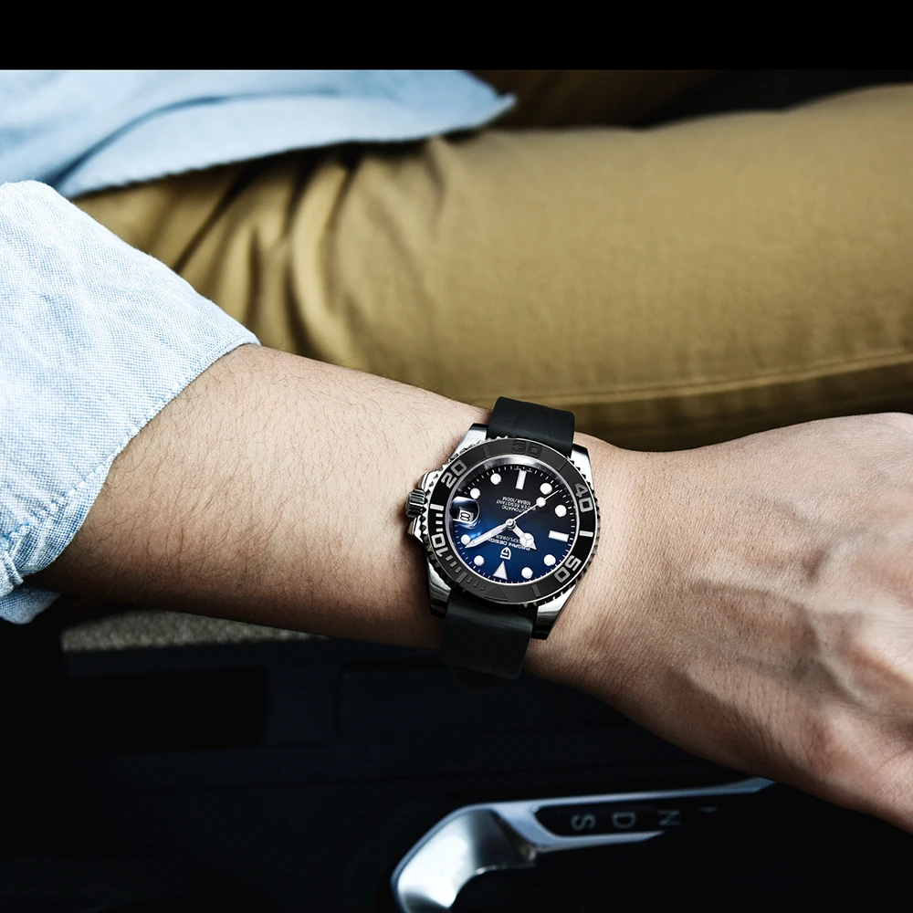 PAGANI DESIGN Automatic Men Mechanical Wrist watch Stainless Steel Waterproof Watch Luxury Top Brand Sapphire Glass Men's Gift