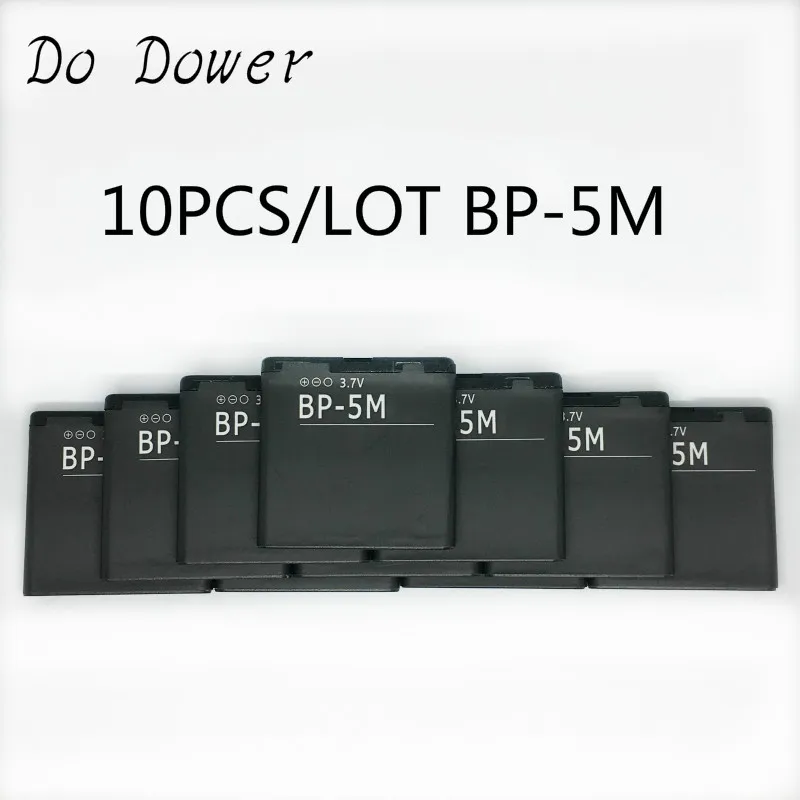 Аккумулятор для Nokia BP-5M 5700 5710 5610XM 6110N 6220C 5611 8600 7390 S BP5M 10 шт./лот 6500 мА · ч | Мобильные