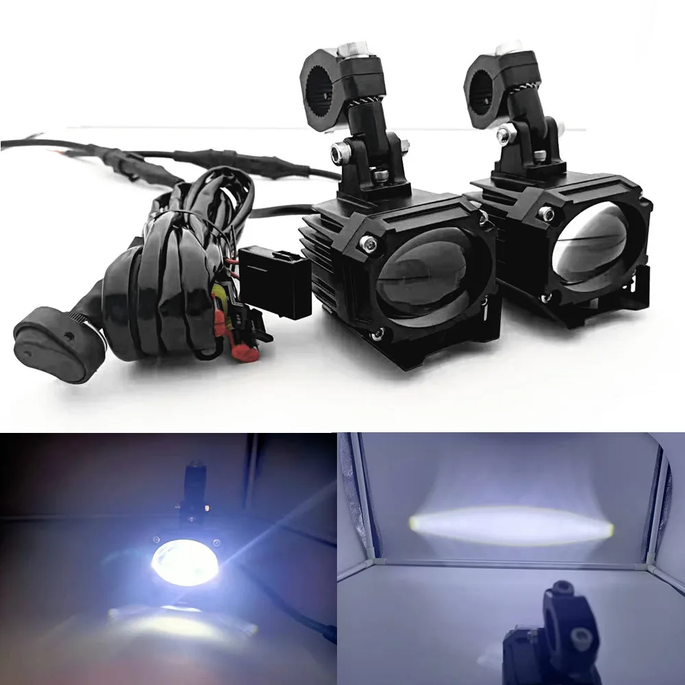 

Запчасти для мотоциклов Универсальные светодиодные противотуманные фары 19-26 мм для BMW R1200GS F800 F700GS мотоциклетная вспомогательная фара