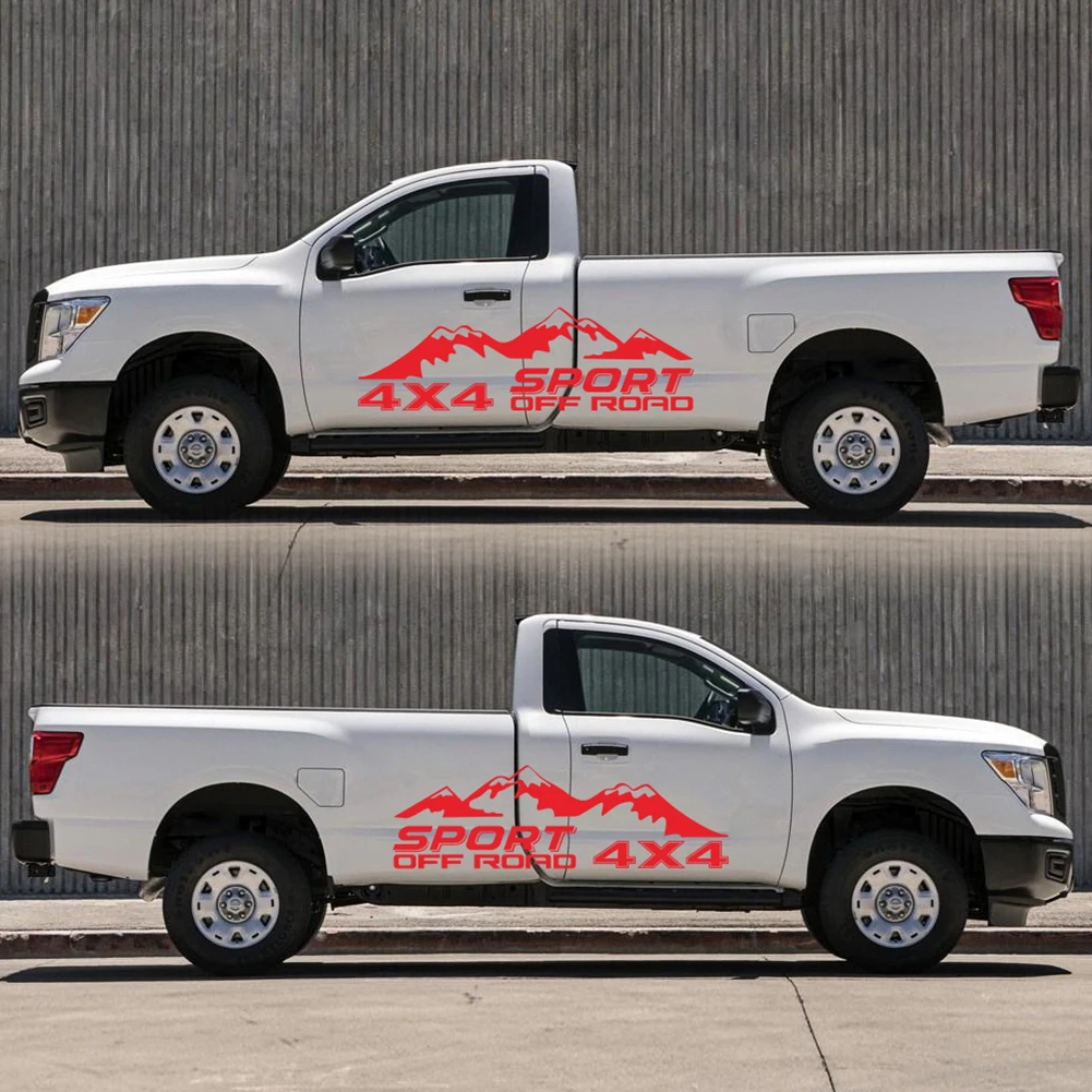 2 шт. графический винил 4X4 внедорожник стикеры пикап наклейка для D-MAX Navara