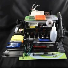 Gordak 863 3 в 1 Тепловая пушка Горячего Воздуха BGA паяльная станция Электрический паяльник с сушилкой для выдува ИК инфракрасный Подогрев Stat