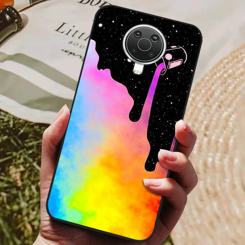 Cat and Wolf Painted Soft Silicone Phone Case - Artistic Back Cover Design