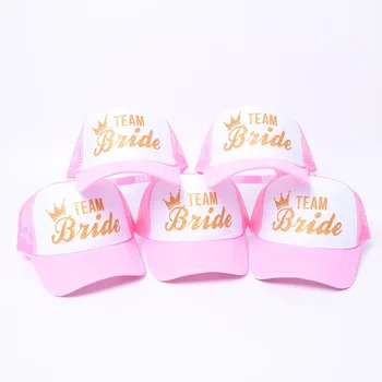 

Wedding bride to be Supplies BRIDE TEAM Baseball Cap Hen Night Party Decoration Bridal Shower Bachelorette Party Decorations